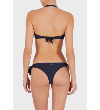 Emporio Armani Bikini con sujetador bandeau marino