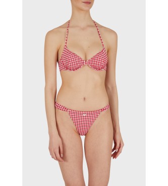 Emporio Armani Vichy red bikini