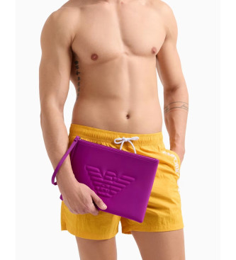 Emporio Armani Essential maxi eagle beach tote bag  pink
