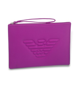 Emporio Armani Essential maxi eagle beach tote bag  pink