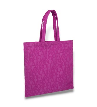 Emporio Armani Borsa shopper da spiaggia rosa ASV