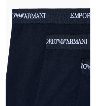 Emporio Armani Lot de 3 boxers bleu marine