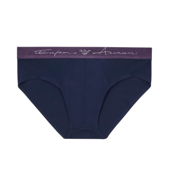 Emporio Armani Navy soft modal briefs