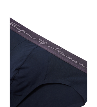 Emporio Armani Navy soft modal briefs