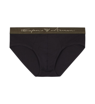 Emporio Armani Slip in morbida modal nera