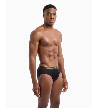 Emporio Armani Slip in morbida modal nera