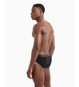 Emporio Armani Slip in morbida modal nera