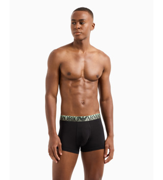 Emporio Armani Bawełniane bokserki Superfine w kolorze czarnym  