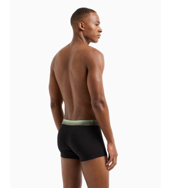 Emporio Armani Bawełniane bokserki Superfine w kolorze czarnym  