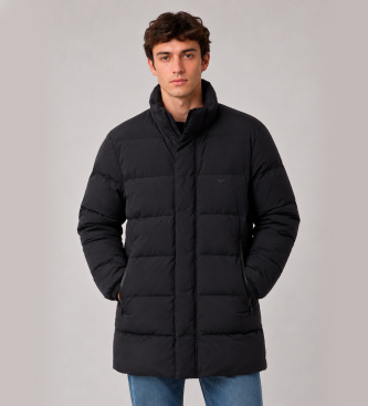 Emporio Armani Navy mid-length quilted jacket