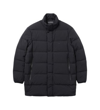 Emporio Armani Navy mid-length quilted jacket