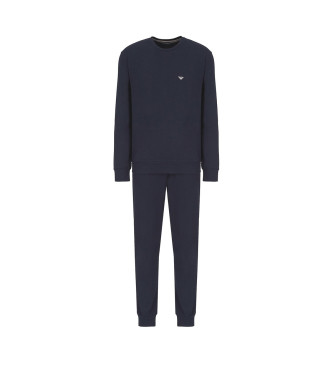 Emporio Armani Pyjama-Set mit marineblauem Sweatshirt