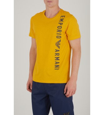 Emporio Armani T-shirt Logoband amarelo