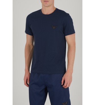 Emporio Armani T-shirt ras du cou bleu marine