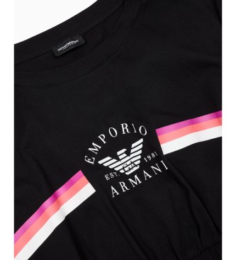 Emporio Armani Top Crop czarny