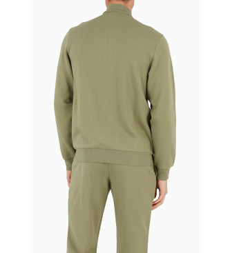 Emporio Armani Green zip-up tracksuit