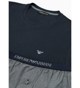 Emporio Armani Pijama curto azul-marinho