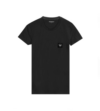 Emporio Armani Set de camiseta con bxer negro