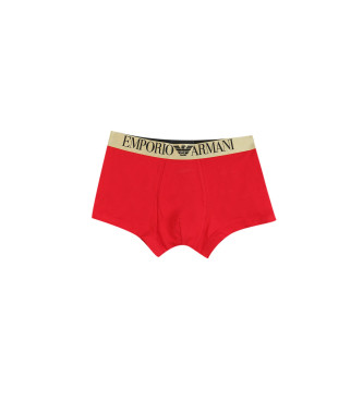 Emporio Armani Conjunto de T-shirt e boxers vermelhos