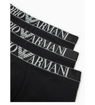 Emporio Armani Pack 3 Boxers Asv black