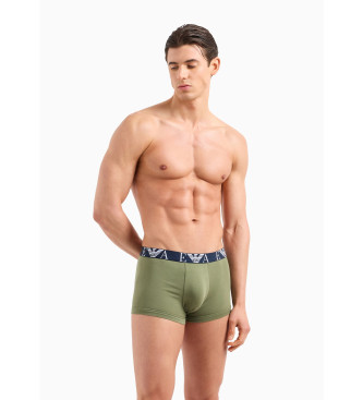 Emporio Armani Confezione 3 Boxer Asv verde, marrone, blu scuro