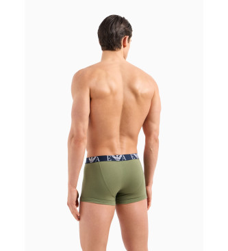 Emporio Armani Confezione 3 Boxer Asv verde, marrone, blu scuro