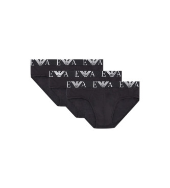 Emporio Armani 3 Packs de cuecas clssicas pretas