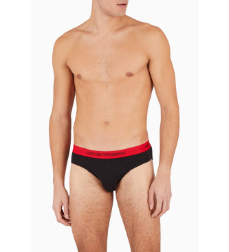 Emporio Armani Set 3 Rood Bedrukte Slips