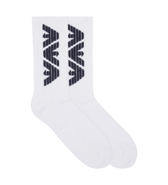 Emporio Armani Packung mit 2 Paar Socken Logo wei