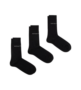 Emporio Armani Pack of 3 pairs of socks Brand black