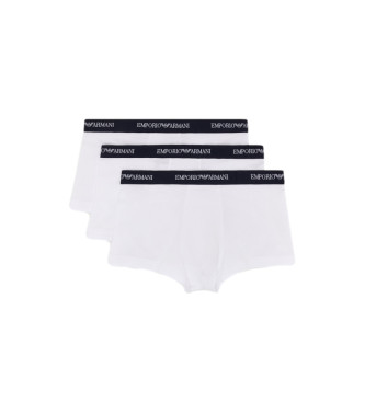Emporio Armani Pack de tres boxers blanco