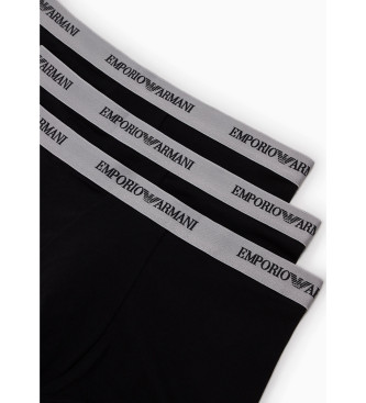 Emporio Armani Frpackning med tre svarta boxershorts