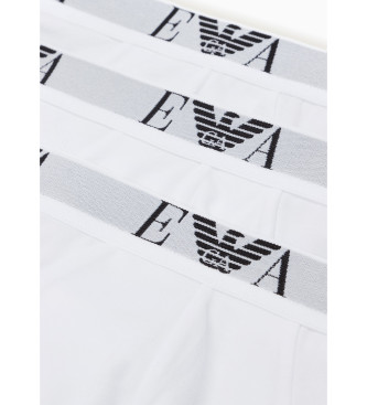 Emporio Armani Conjunto de trs cuecas brancas