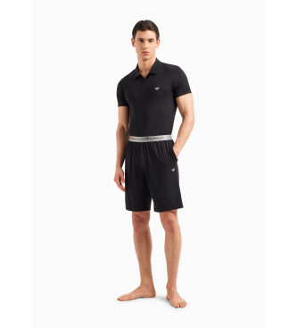 Emporio Armani Conjunto de pijama curto preto