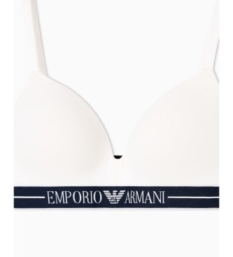 Emporio Armani Reggiseno a triangolo imbottito bianco