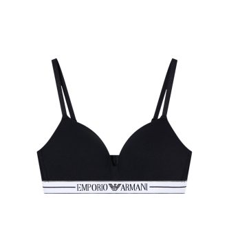 Emporio Armani Reggiseno a triangolo imbottito nero