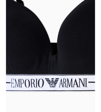 Emporio Armani Reggiseno a triangolo imbottito nero