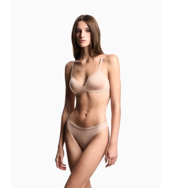 Emporio Armani Padded Triangle Essential Studs Bra pink