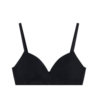 Emporio Armani Padded Triangle Bra black