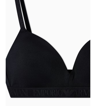 Emporio Armani Padded Triangle Bra black