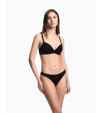 Emporio Armani Reggiseno a triangolo imbottito nero