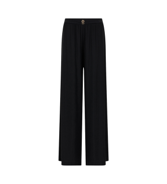 Emporio Armani Pantalon de plage avec anneau et logo noir