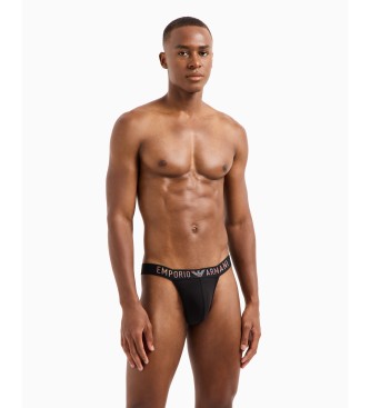 Emporio Armani 2er-Set Jockstraps mit mehrfarbigem Regenbogen-Logo 