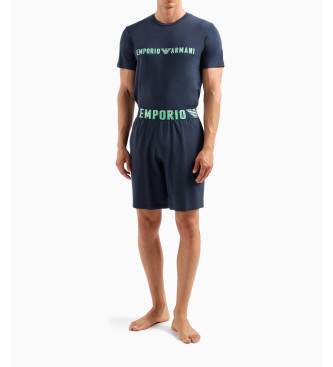 Emporio Armani Navy Endurance Comfortabele Pyjama