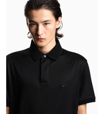 Emporio Armani P�lo com micro-�guia preta folhada