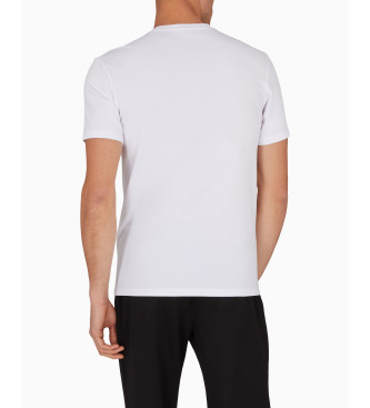 Emporio Armani T-shirt com mini logtipo branco