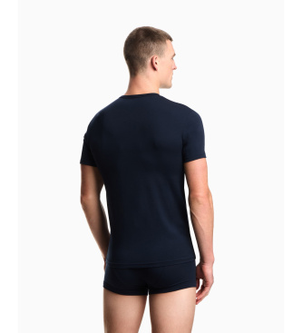 Emporio Armani Set of 2 navy Homie slim fit t-shirts