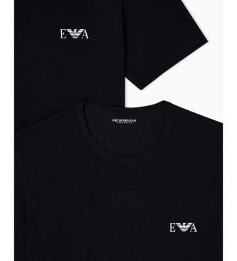 Emporio Armani Lot de 2 t-shirts Homie slim fit noir