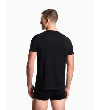 Emporio Armani Lot de 2 T-shirts tricots Endurance noir, gris