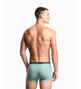 Emporio Armani Lot de 3 boxers bleus Core Logoband
